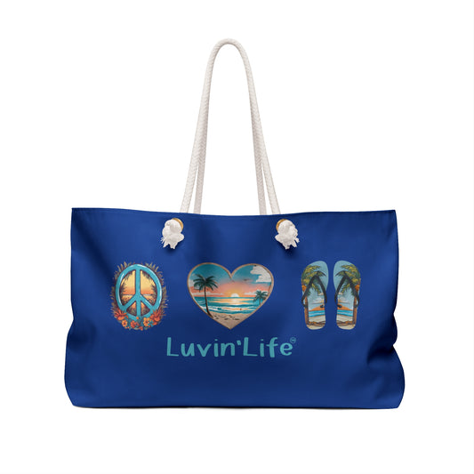 PEACE LOVE FLIP FLOPS - Weekender Bag