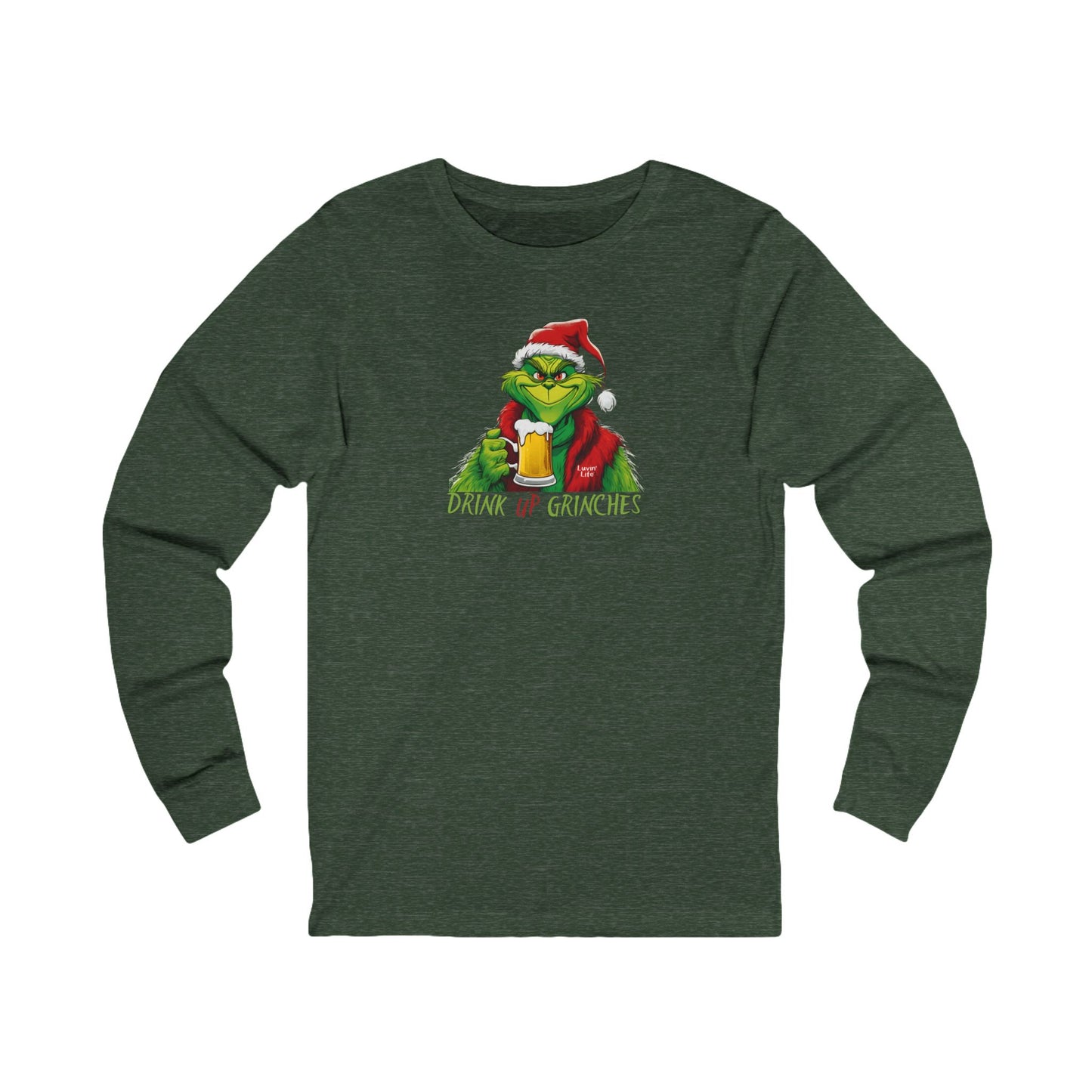 DRINK UP GRINCHES - Bella+Canvas - Unisex Jersey Long Sleeve Tee (+2XL)