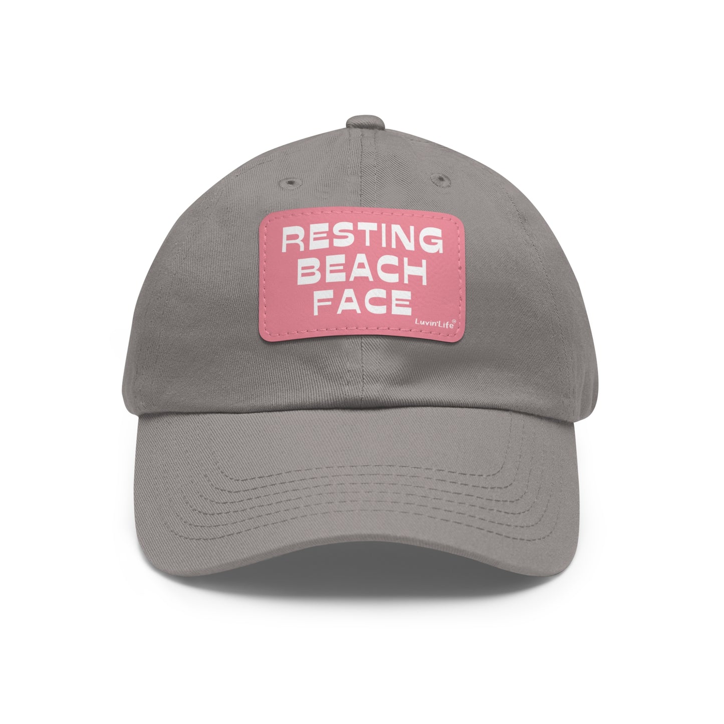 RESTING BEACH FACE - Hat with Leather Patch