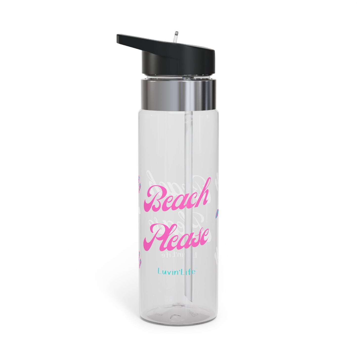 BEACH PLEASE - Pink font - Kensington Tritan™ Sport Bottle, 20oz