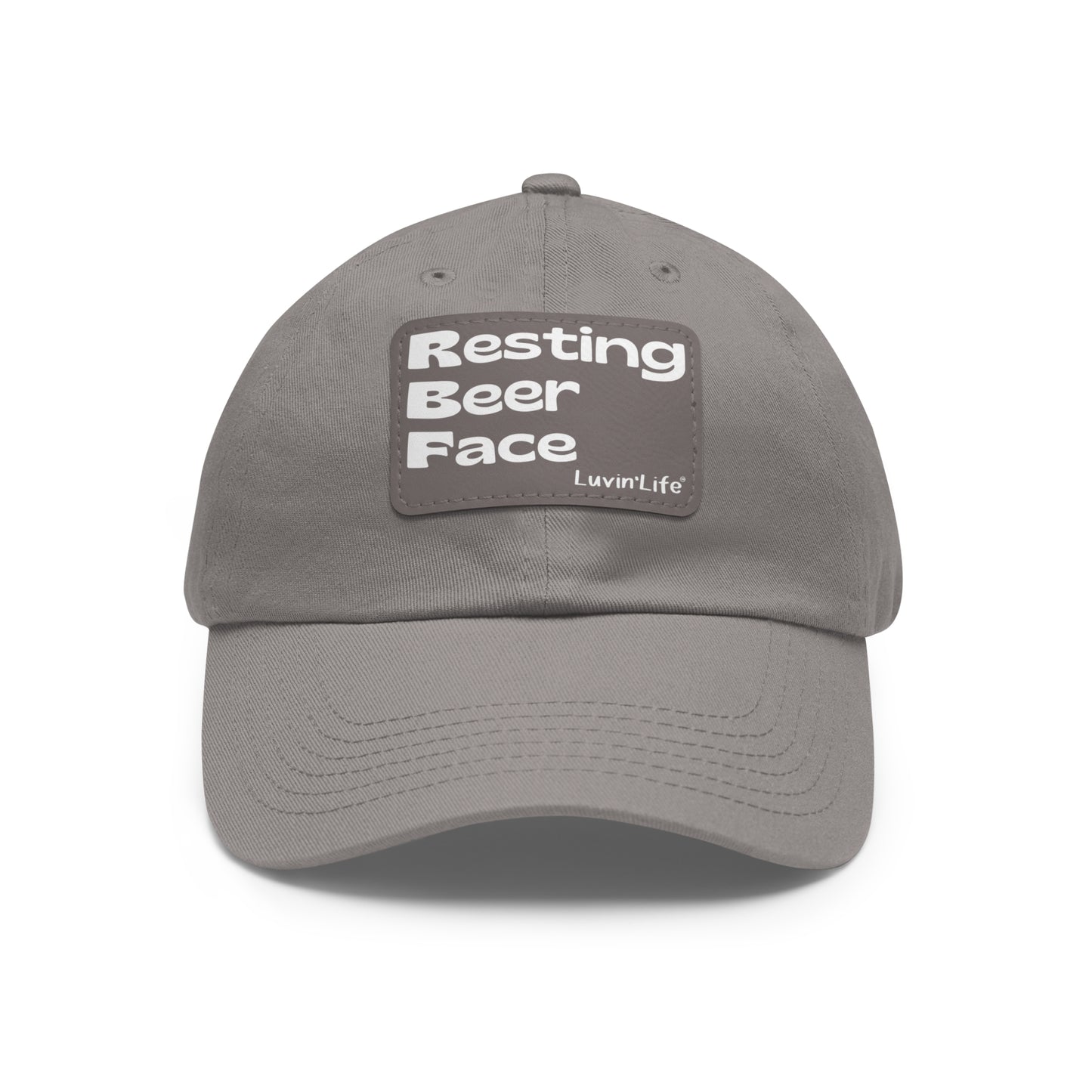 RESTING BEER FACE - Dad Hat with Leather Patch