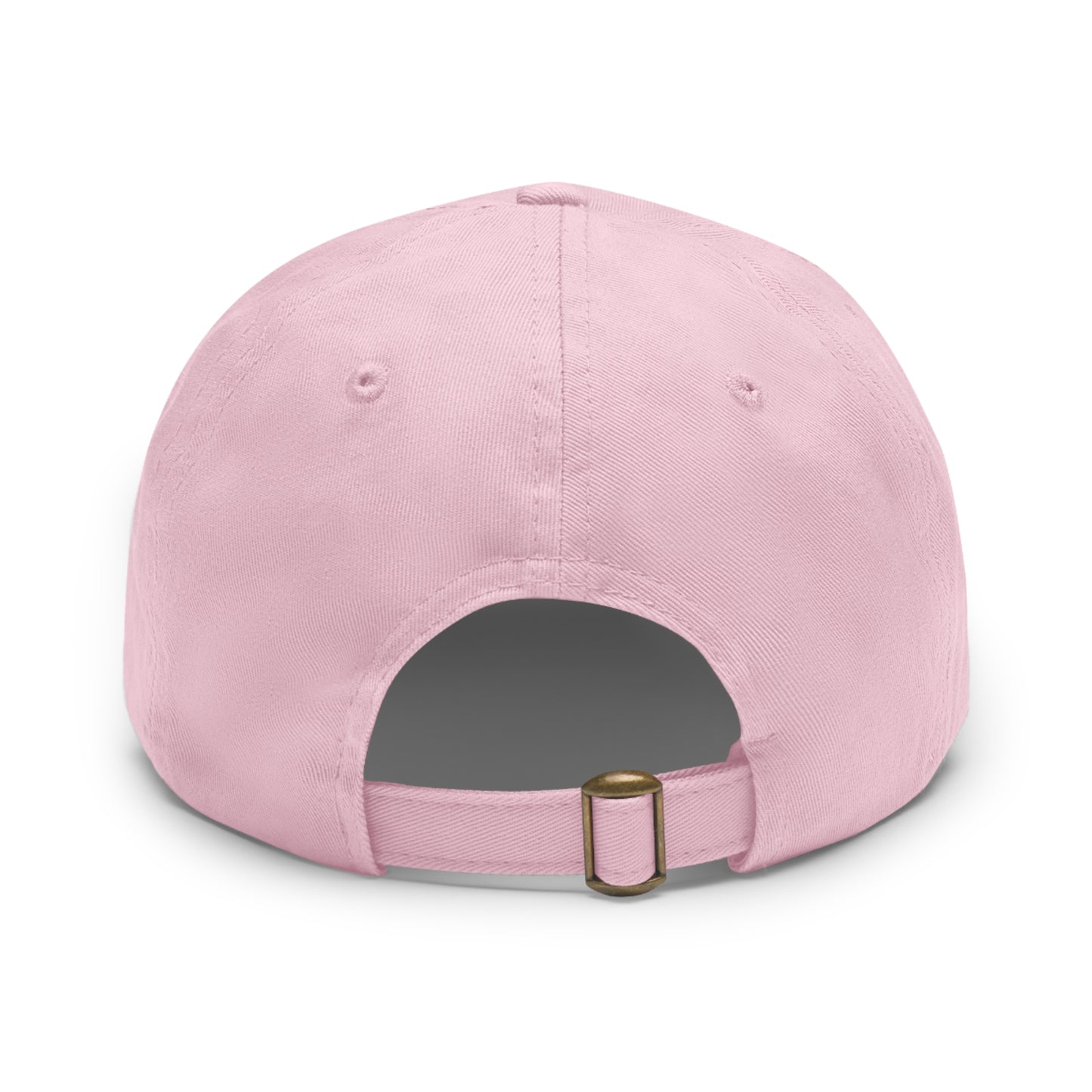 BORN TO BEACH - (white print)Dad Hat with Leather Patch