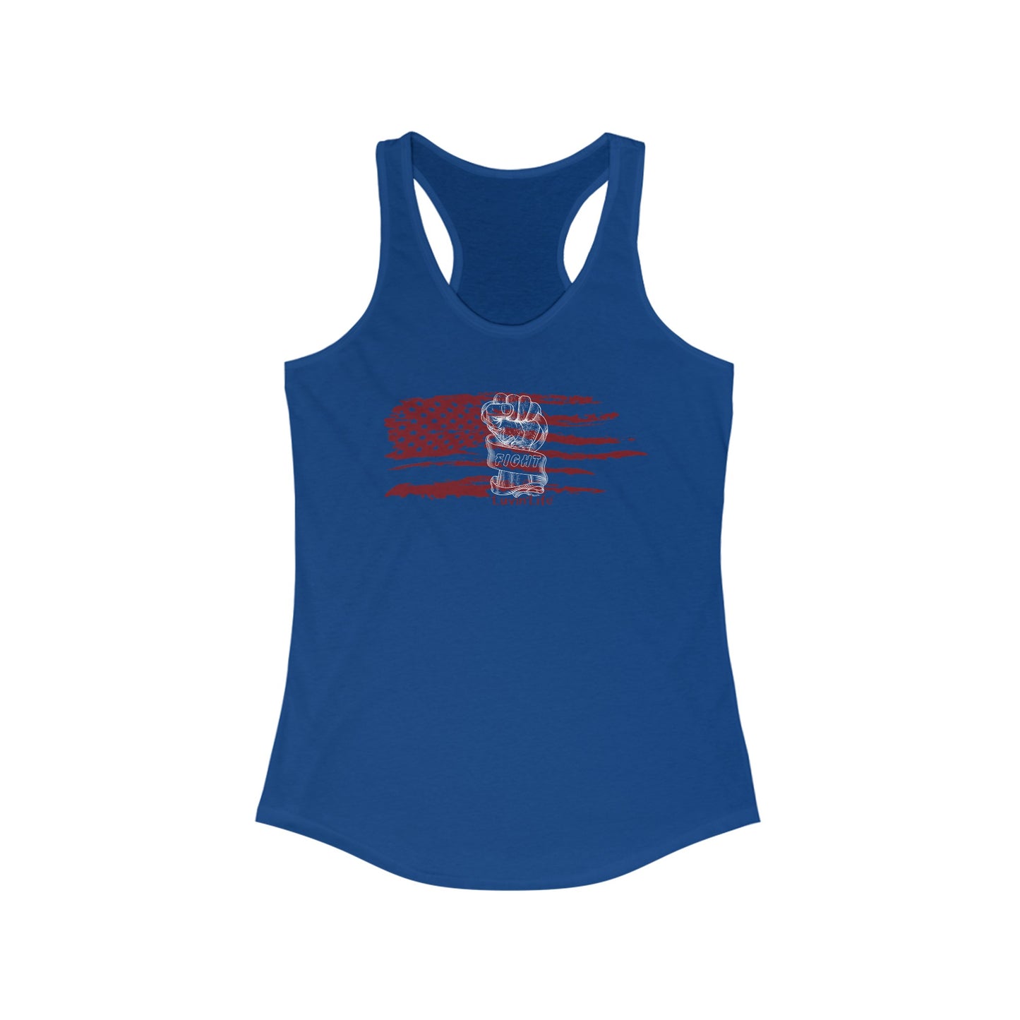 RED FLAG & FIST - Women's Ideal Racerback Tank