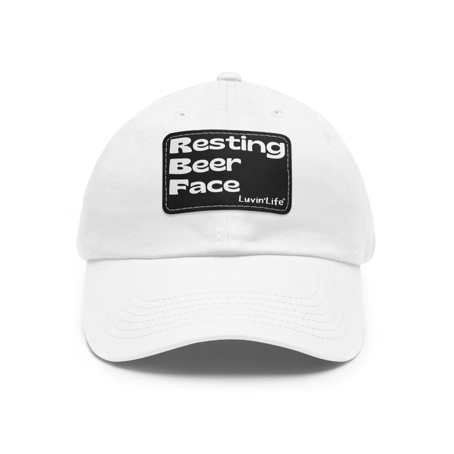 RESTING BEER FACE - Dad Hat with Leather Patch