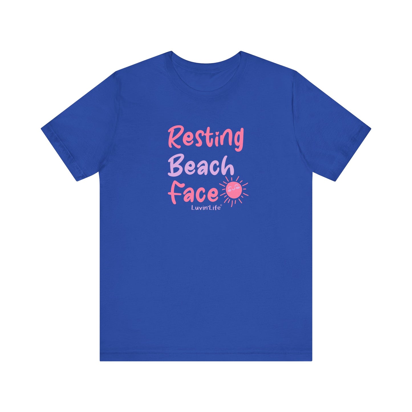 RESTING BEACH FACE - Bella+Canvas Unisex Jersey Short Sleeve Tee (+3XL)