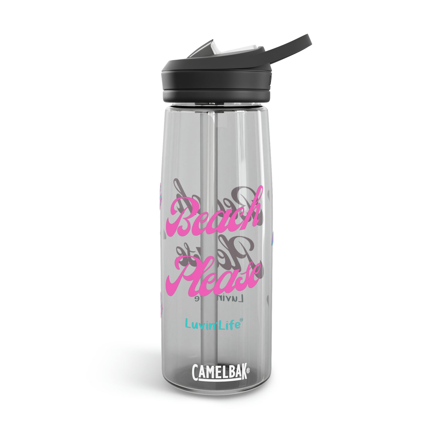 BEACH PLEASE - Pink font - CamelBak Eddy®  Water Bottle, 20oz\25oz