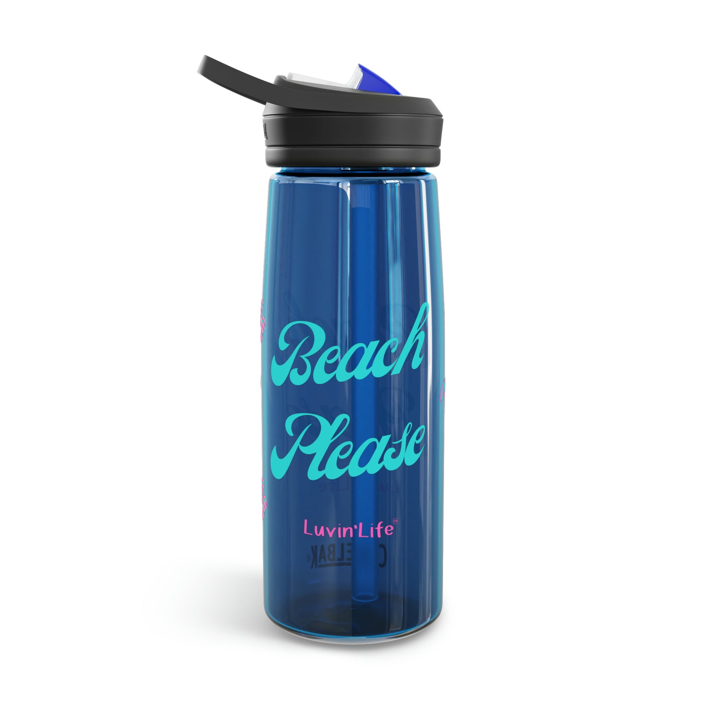 BEACH PLEASE - Teal font - CamelBak Eddy®  Water Bottle, 20oz\25oz