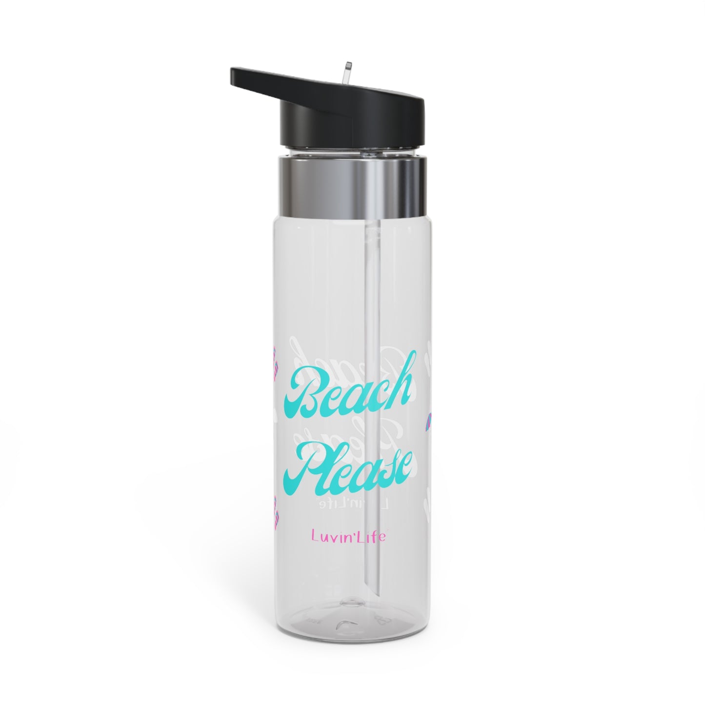 BEACH PLEASE - Teal font - Kensington Tritan™ Sport Bottle, 20oz