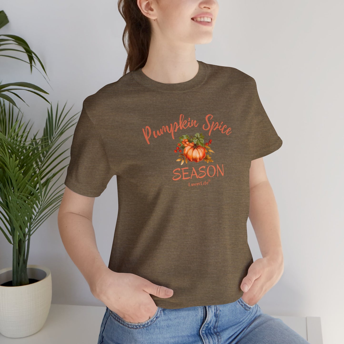 PUMPKIN SPICE SEASON - Bella+Canvas - Unisex Jersey Short Sleeve Tee (+3XL)