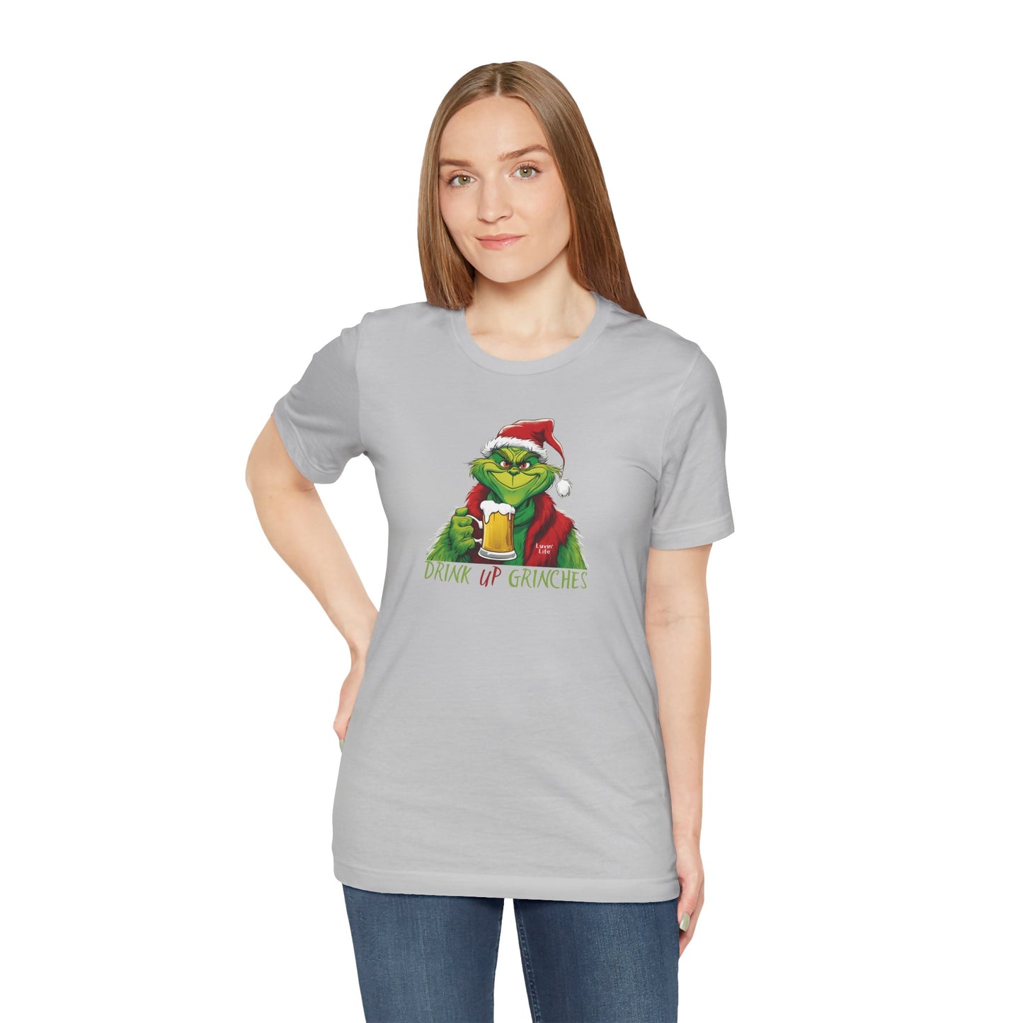 DRINK UP GRINCHES-BEER - Bella+Canvas Unisex Short Sleeve Tee