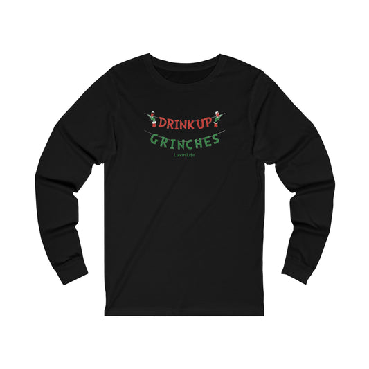 DRINK UP GRINCHES - Bella+Canvas - Unisex Jersey Long Sleeve Tee (+2XL)