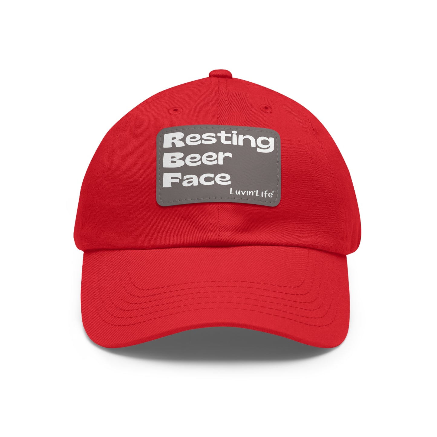 RESTING BEER FACE - Dad Hat with Leather Patch