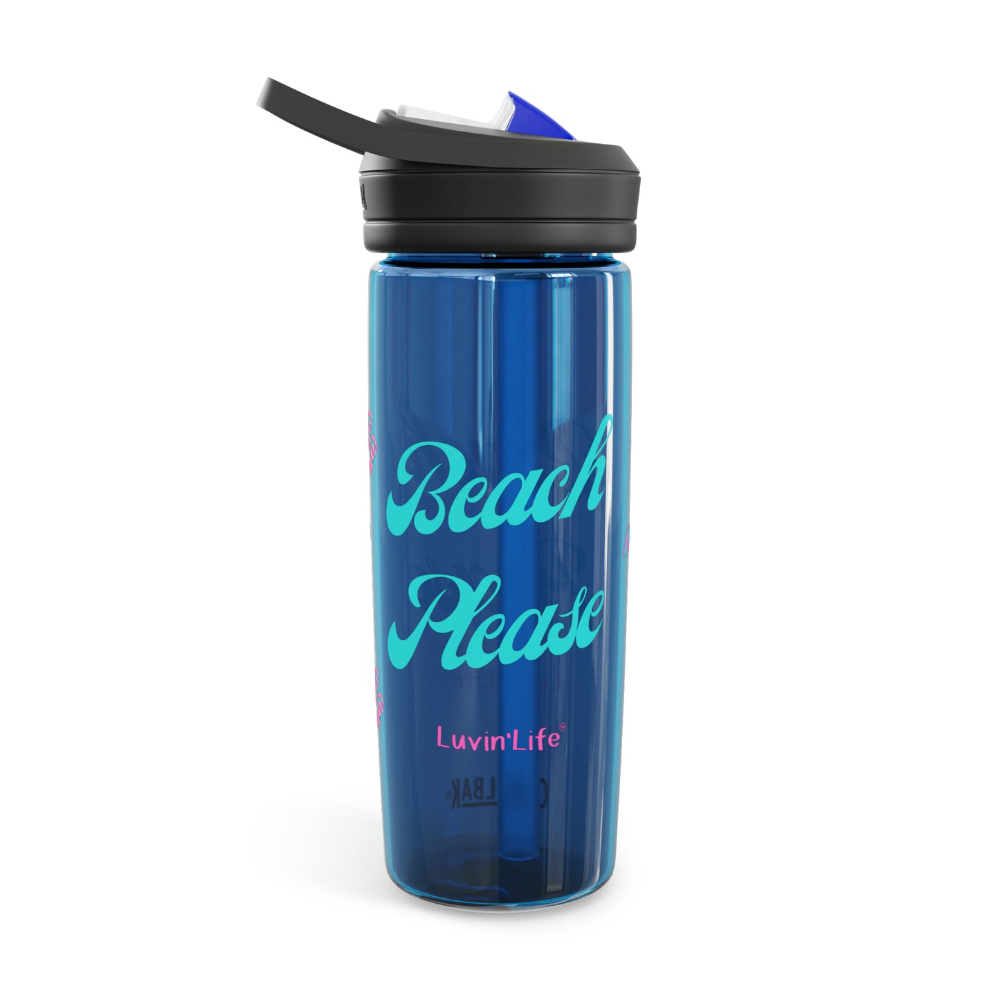 BEACH PLEASE - Teal font - CamelBak Eddy®  Water Bottle, 20oz\25oz