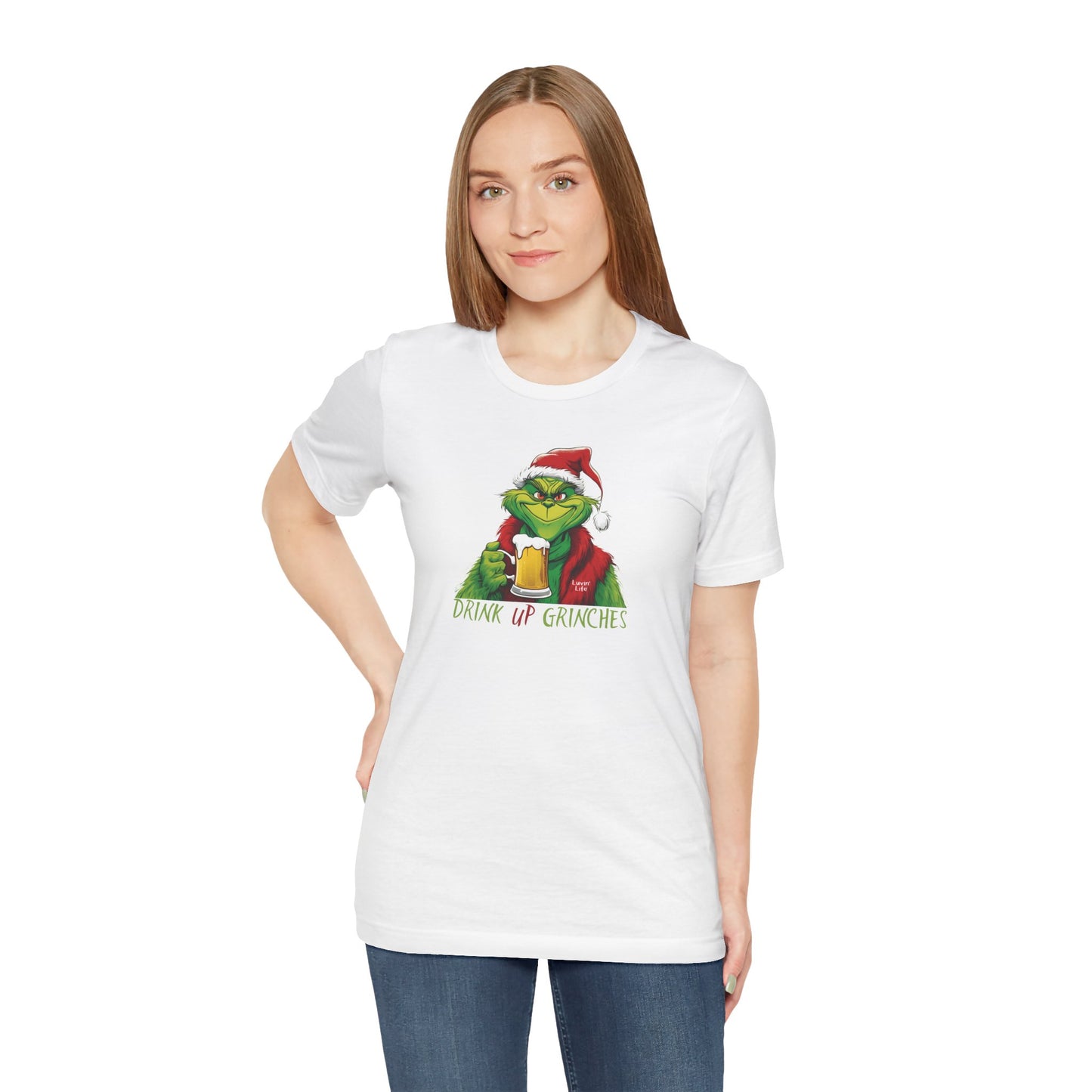 DRINK UP GRINCHES-BEER - Bella+Canvas Unisex Short Sleeve Tee