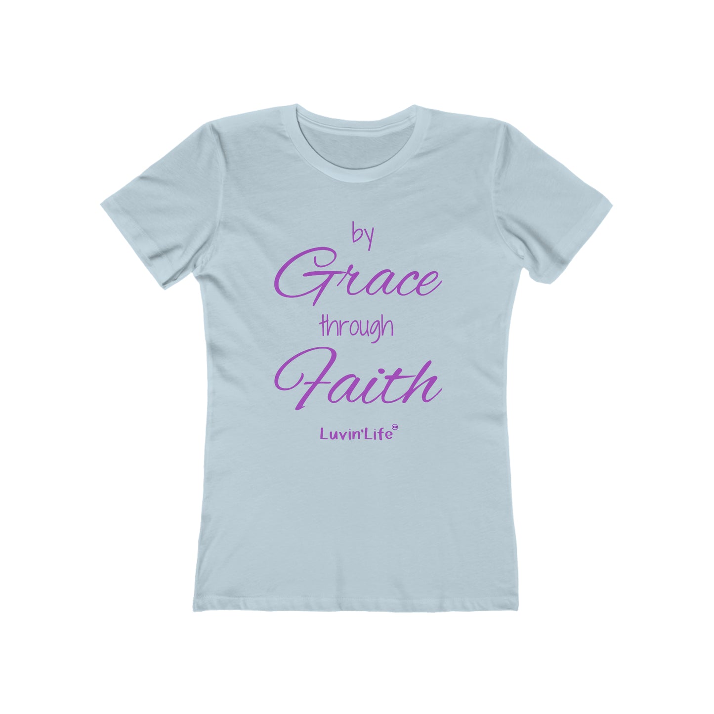 BY GRACE THROUGH FAITH - Women's - Next Level - The Boyfriend Tee