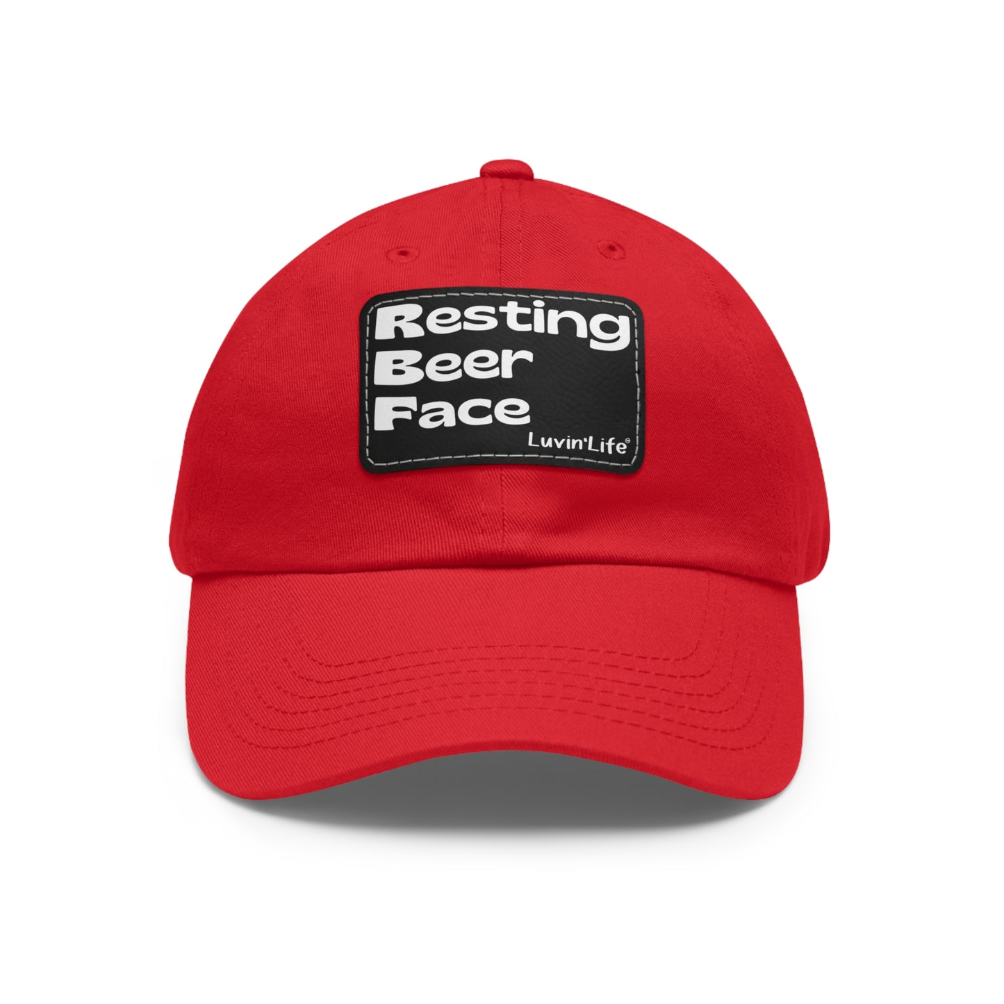 RESTING BEER FACE - Dad Hat with Leather Patch