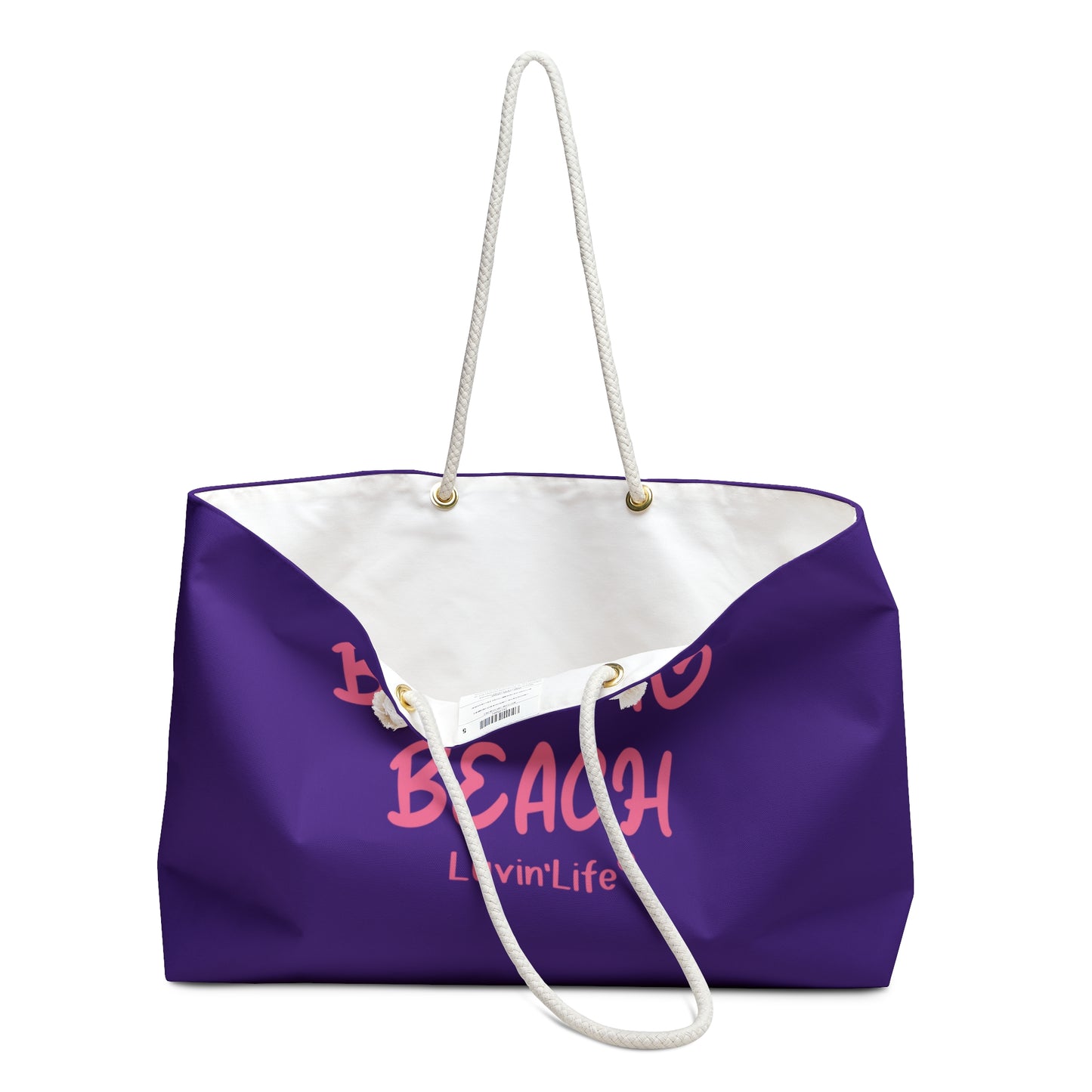 BORN TO BEACH - Weekender Bag (purple/pink)