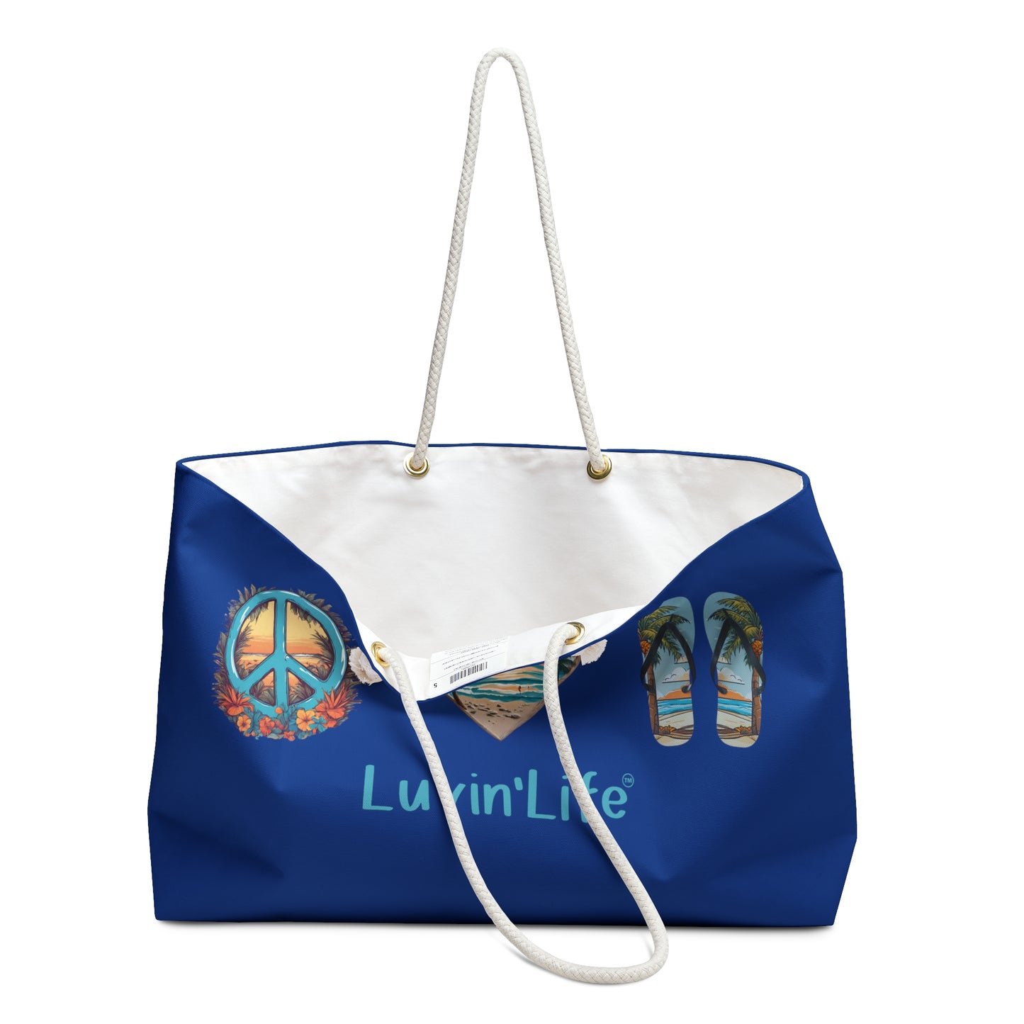 PEACE LOVE FLIP FLOPS - Weekender Bag