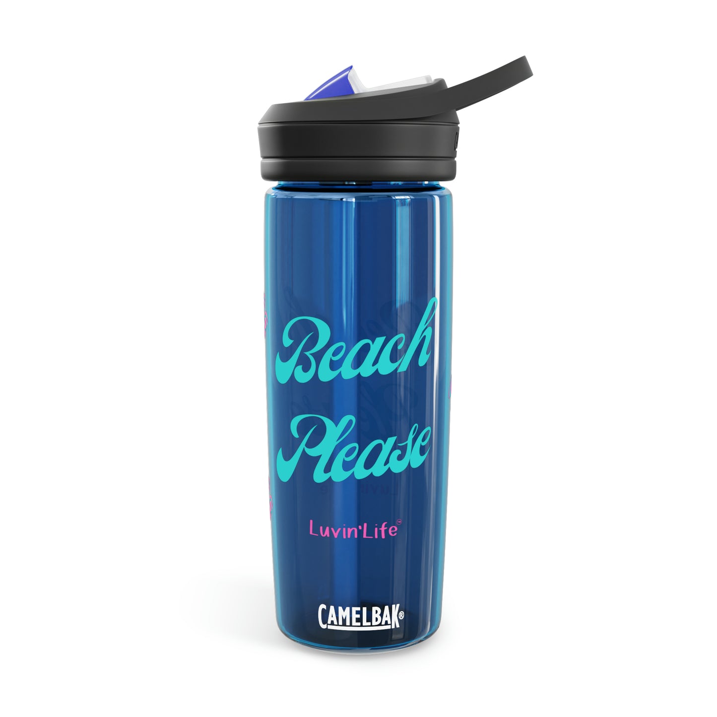 BEACH PLEASE - Teal font - CamelBak Eddy®  Water Bottle, 20oz\25oz