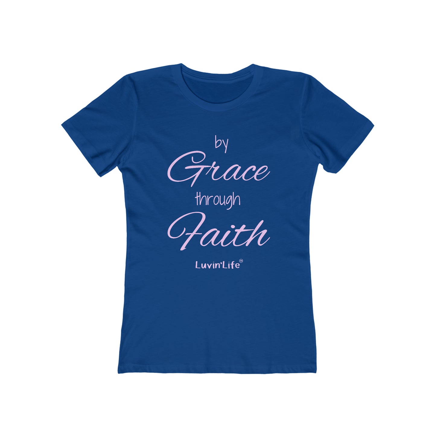 BY GRACE THROUGH FAITH - Women's - Next Level - The Boyfriend Tee