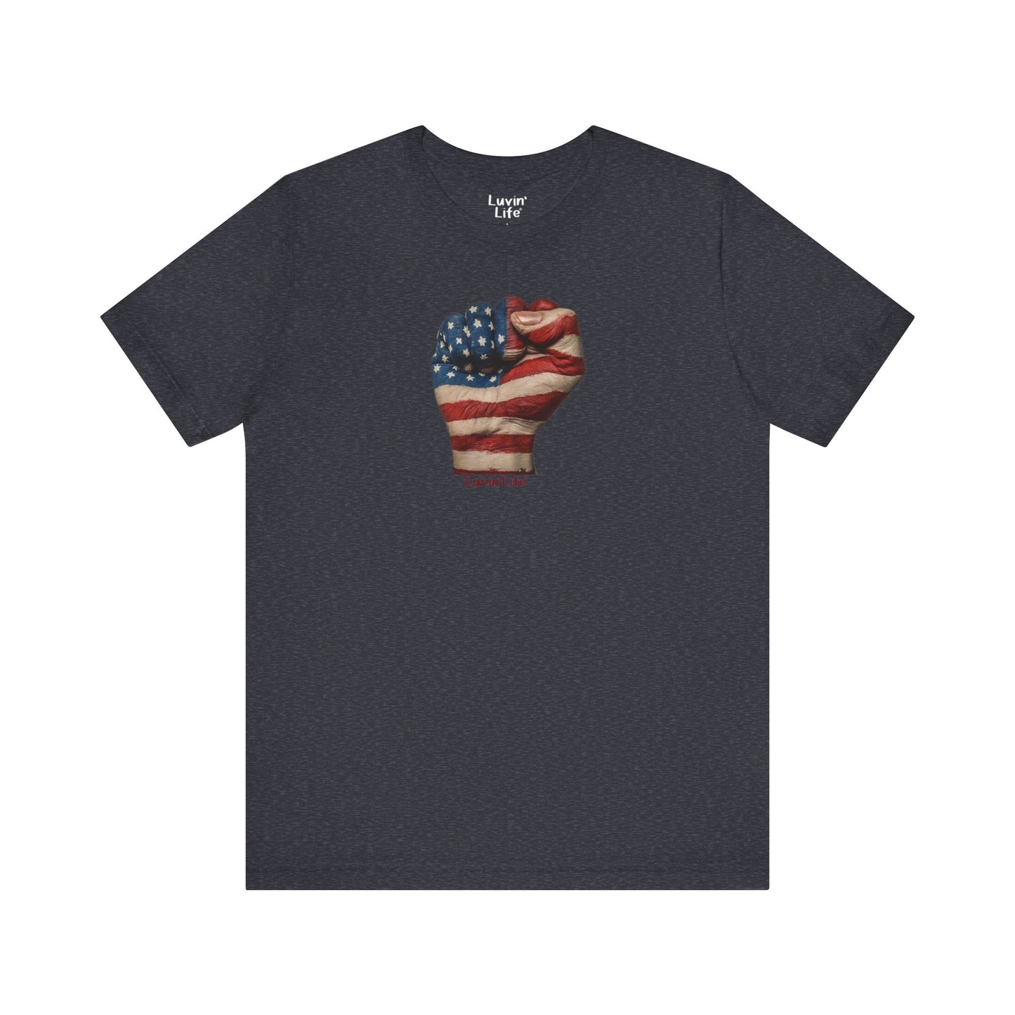 FIST AMERICAN FLAG - Unisex Jersey Short Sleeve Tee (5XL)