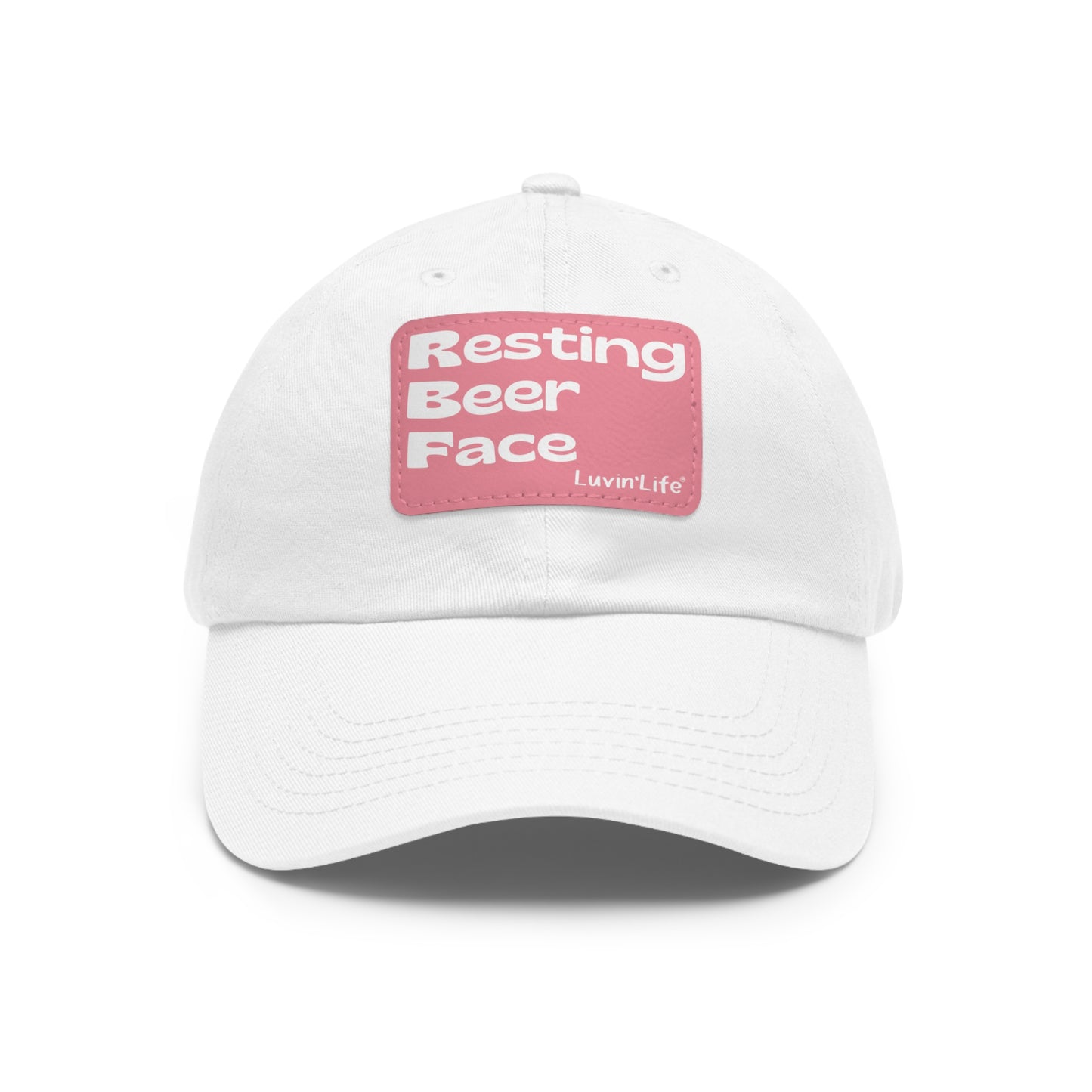 RESTING BEER FACE - Dad Hat with Leather Patch