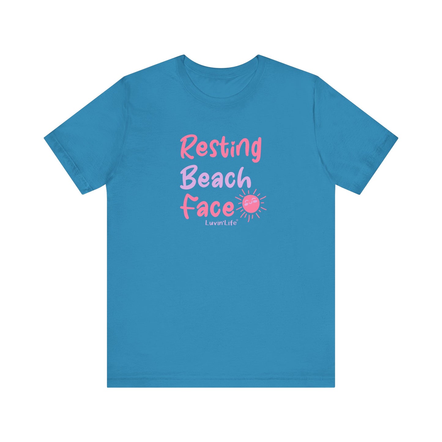 RESTING BEACH FACE - Bella+Canvas Unisex Jersey Short Sleeve Tee (+3XL)