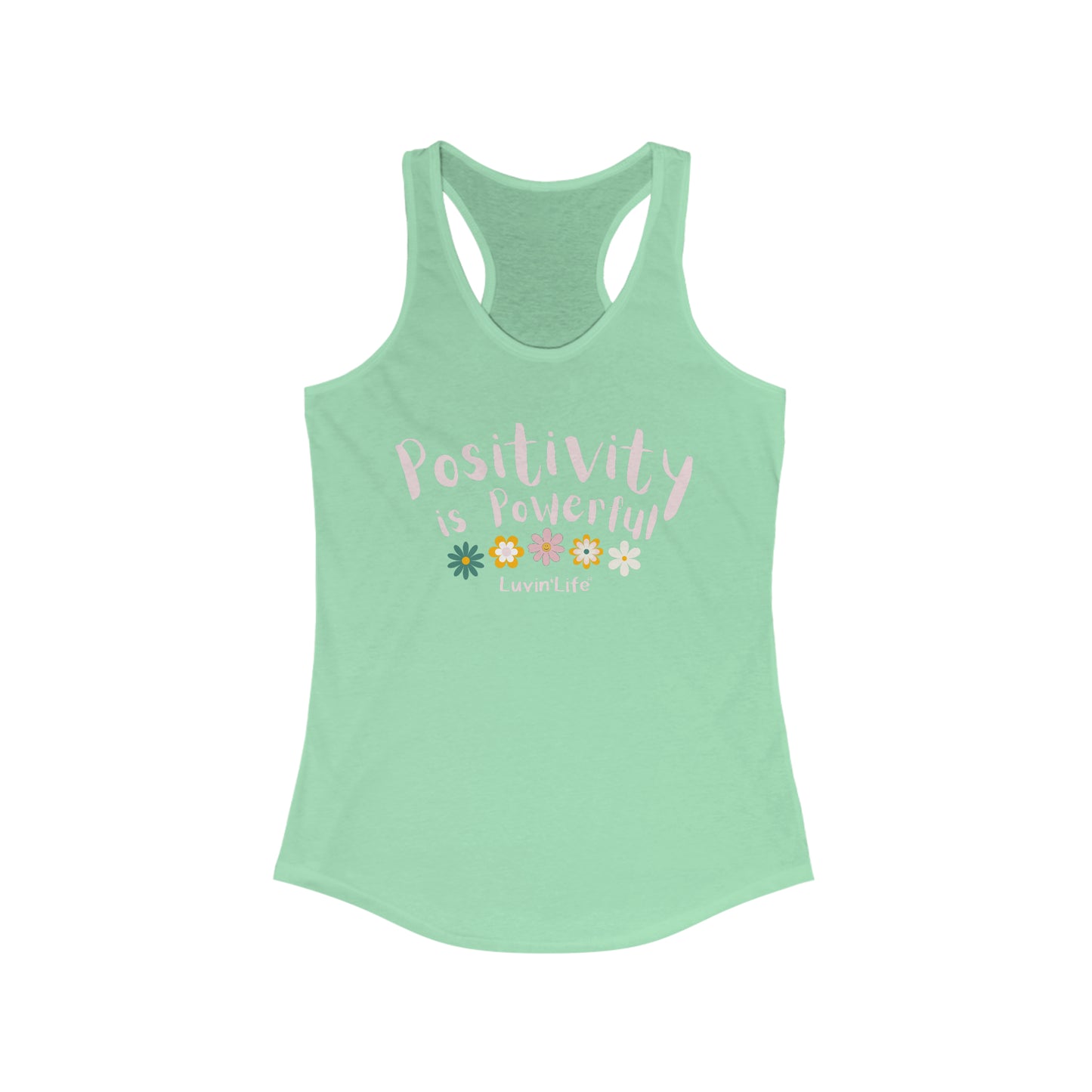 POSITIVITY IS POWERFUL - Next Level - Women's Ideal Racerback Tank