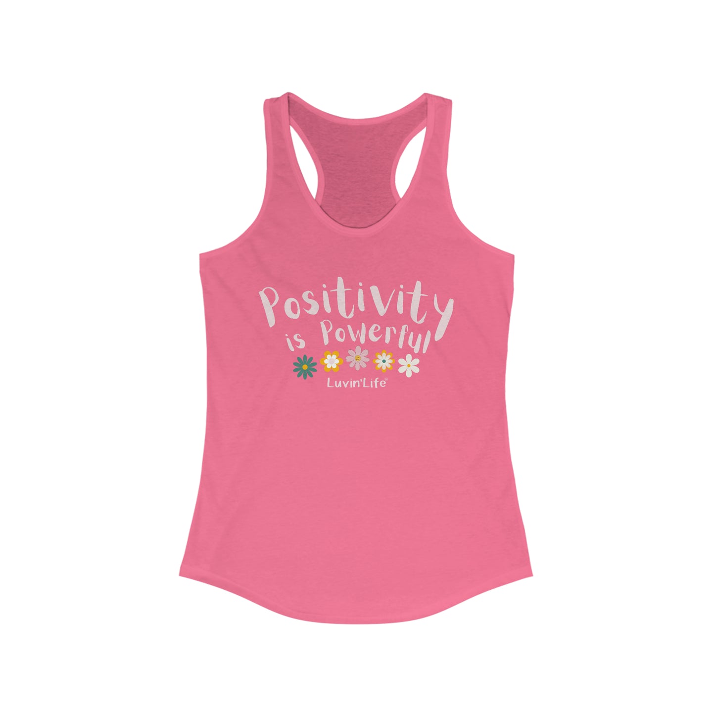 POSITIVITY IS POWERFUL - Next Level - Women's Ideal Racerback Tank