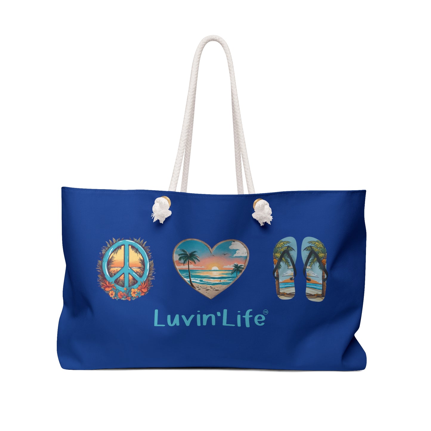 PEACE LOVE FLIP FLOPS - Weekender Bag