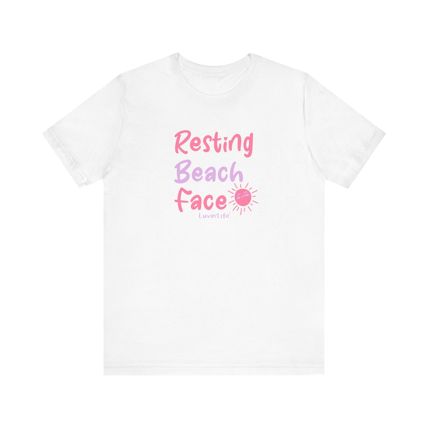 RESTING BEACH FACE - Bella+Canvas Unisex Jersey Short Sleeve Tee (+3XL)