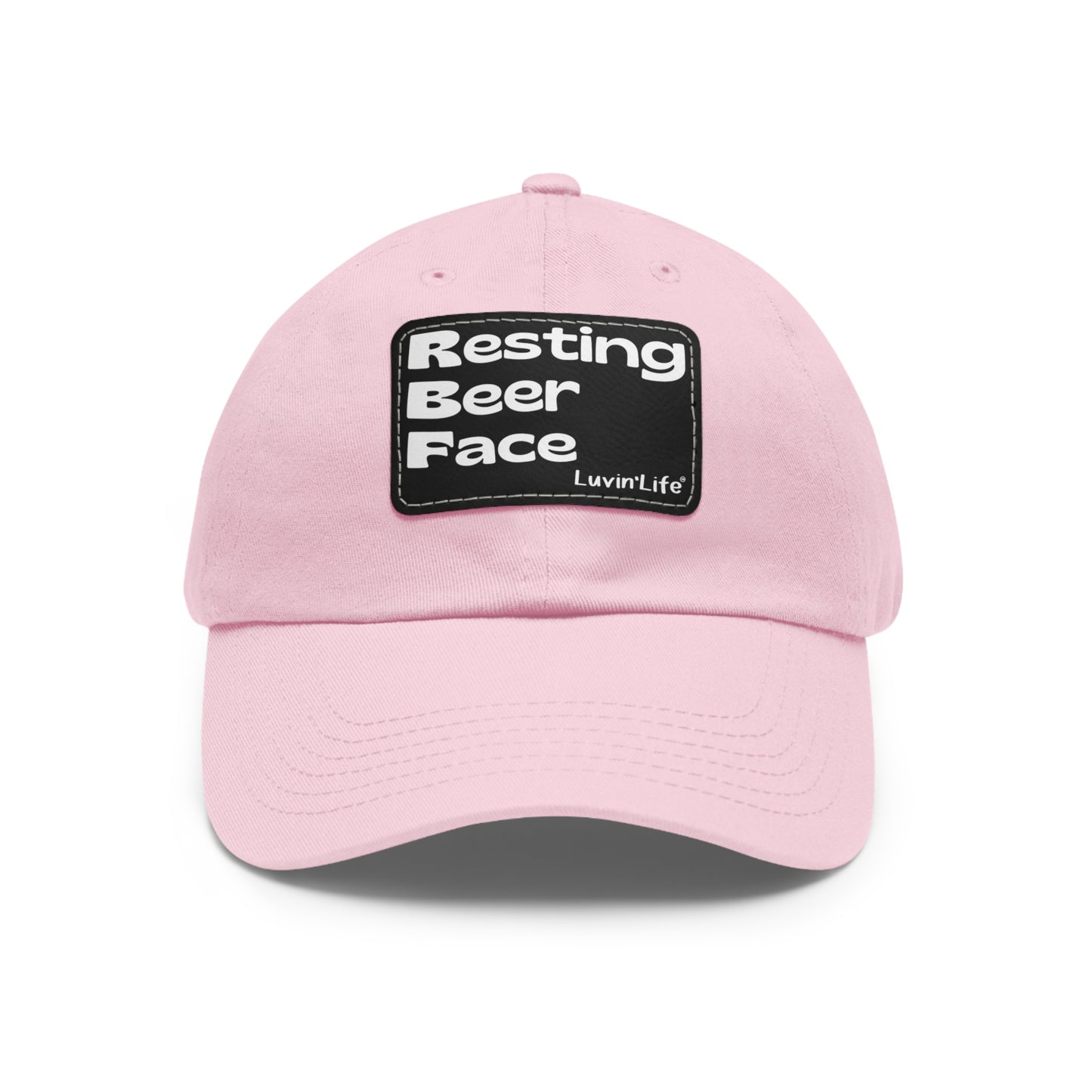 RESTING BEER FACE - Dad Hat with Leather Patch