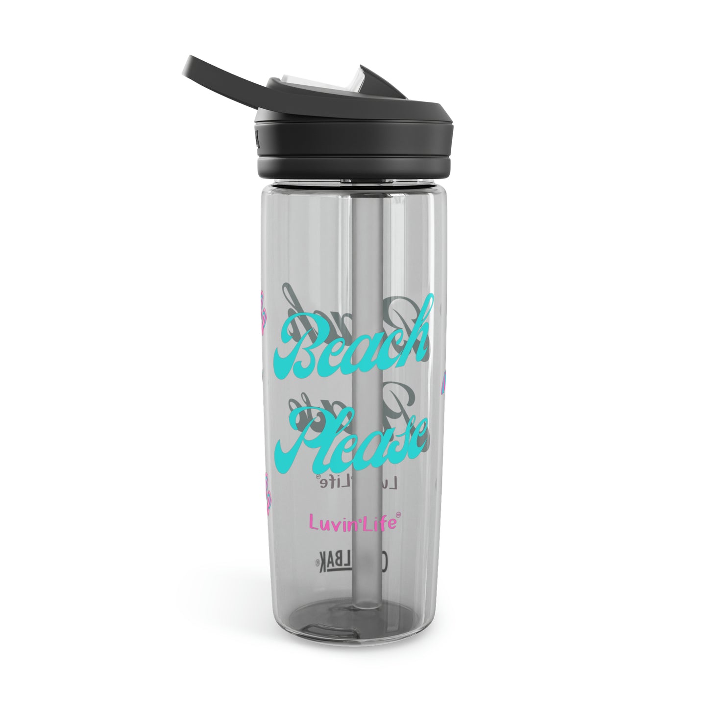 BEACH PLEASE - Teal font - CamelBak Eddy®  Water Bottle, 20oz\25oz