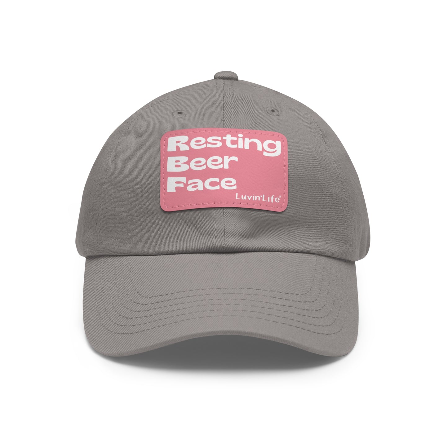 RESTING BEER FACE - Dad Hat with Leather Patch