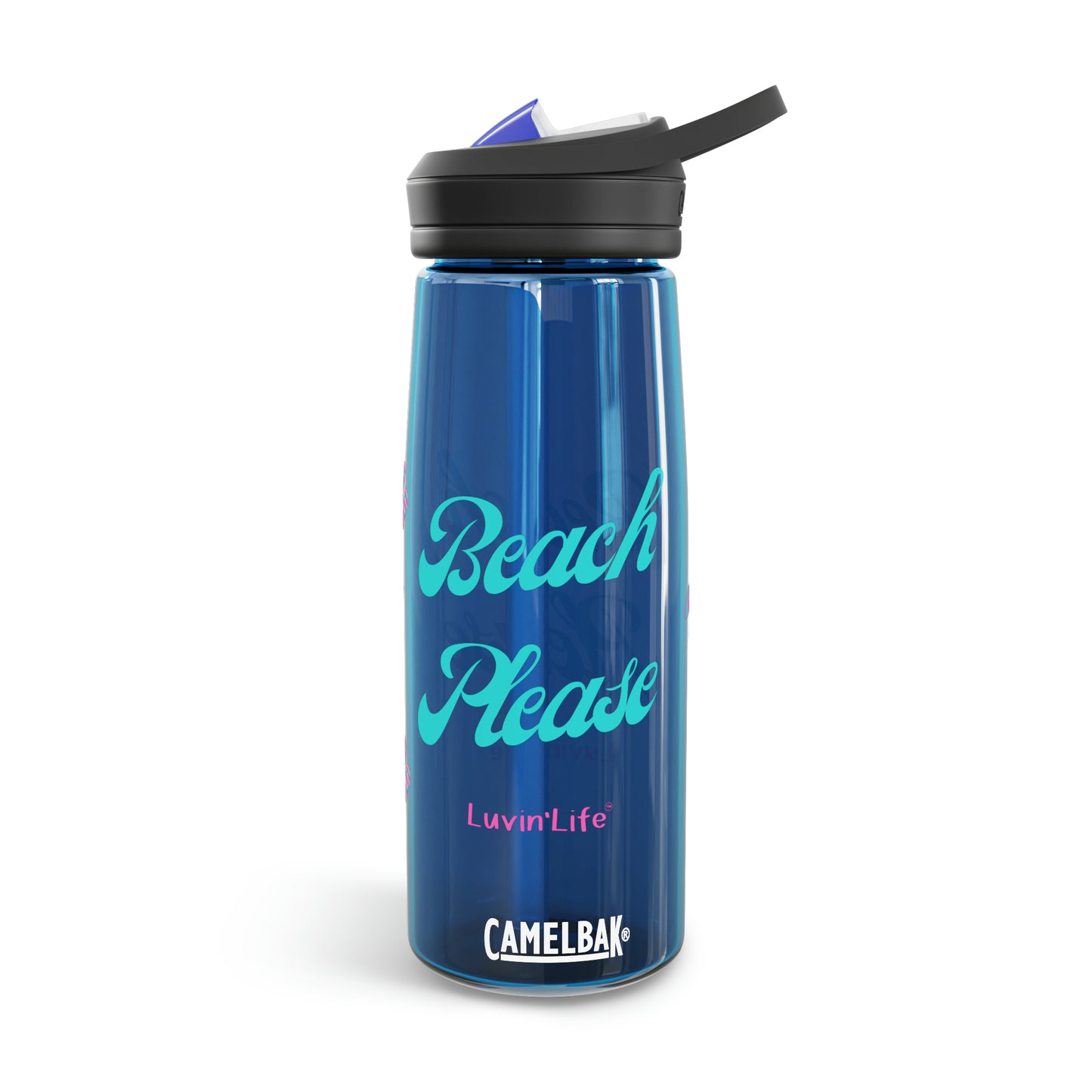 BEACH PLEASE - Teal font - CamelBak Eddy®  Water Bottle, 20oz\25oz