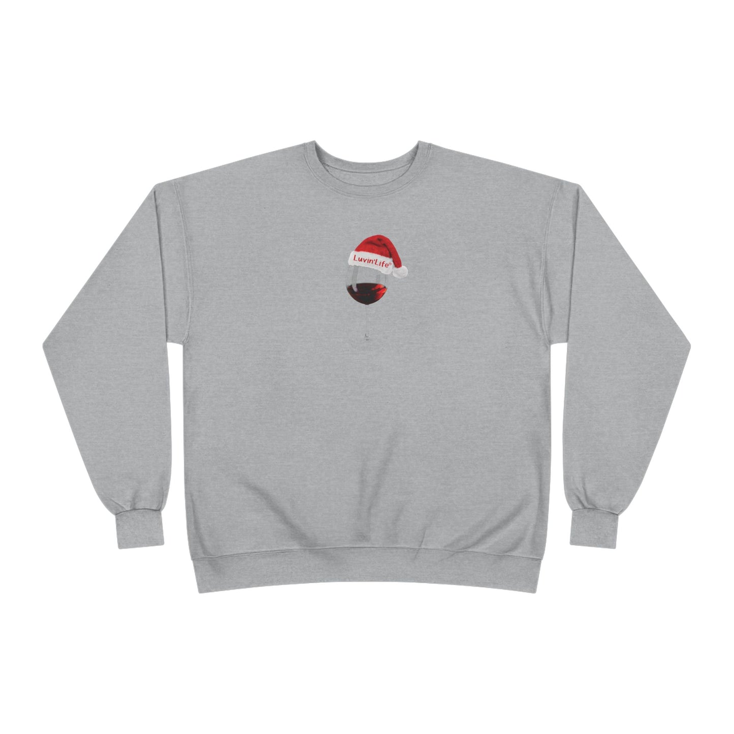 RED WINE SANTA HAT - Unisex Crewneck Sweatshirt (+4XL)