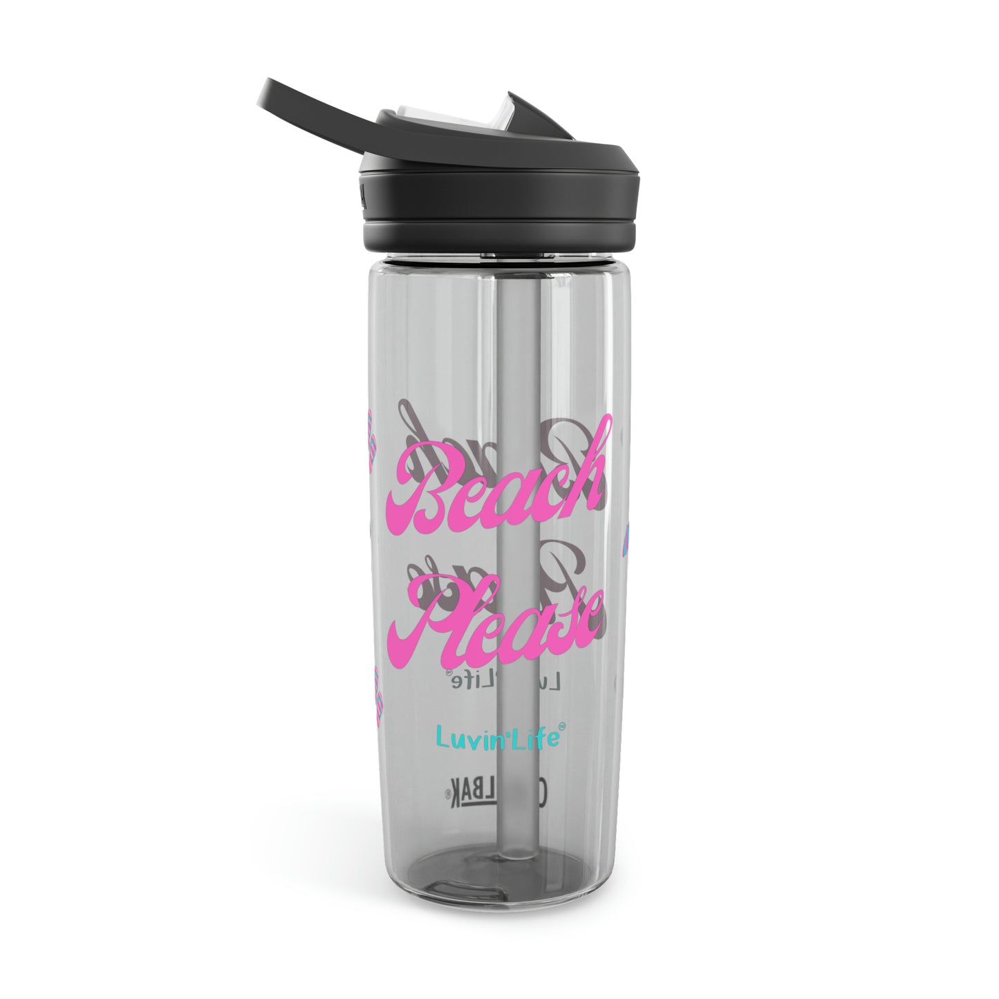 BEACH PLEASE - Pink font - CamelBak Eddy®  Water Bottle, 20oz\25oz