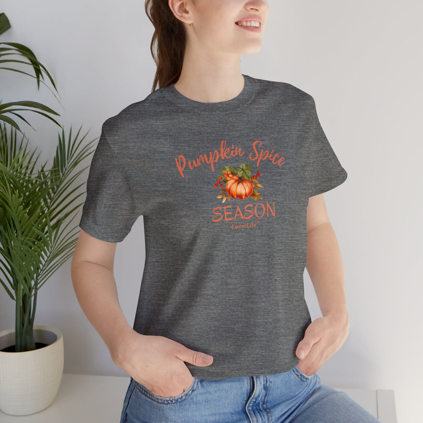 PUMPKIN SPICE SEASON - Bella+Canvas - Unisex Jersey Short Sleeve Tee (+3XL)