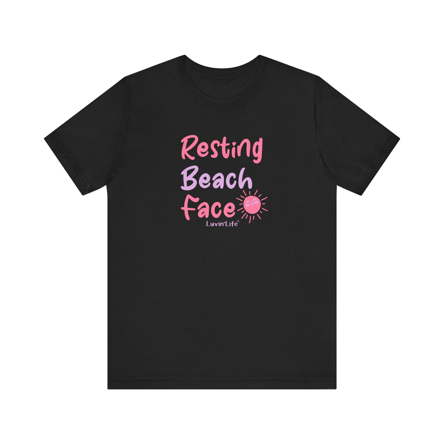 RESTING BEACH FACE - Bella+Canvas Unisex Jersey Short Sleeve Tee (+3XL)