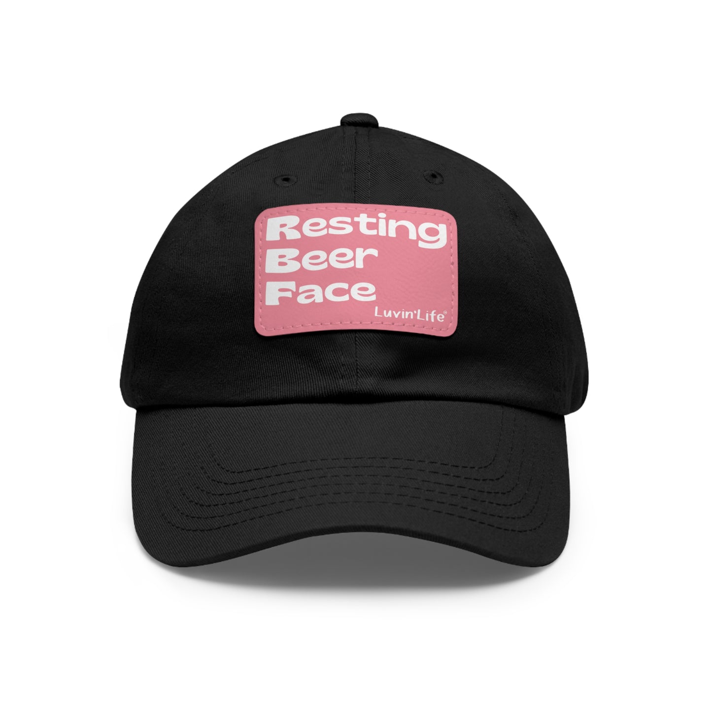 RESTING BEER FACE - Dad Hat with Leather Patch