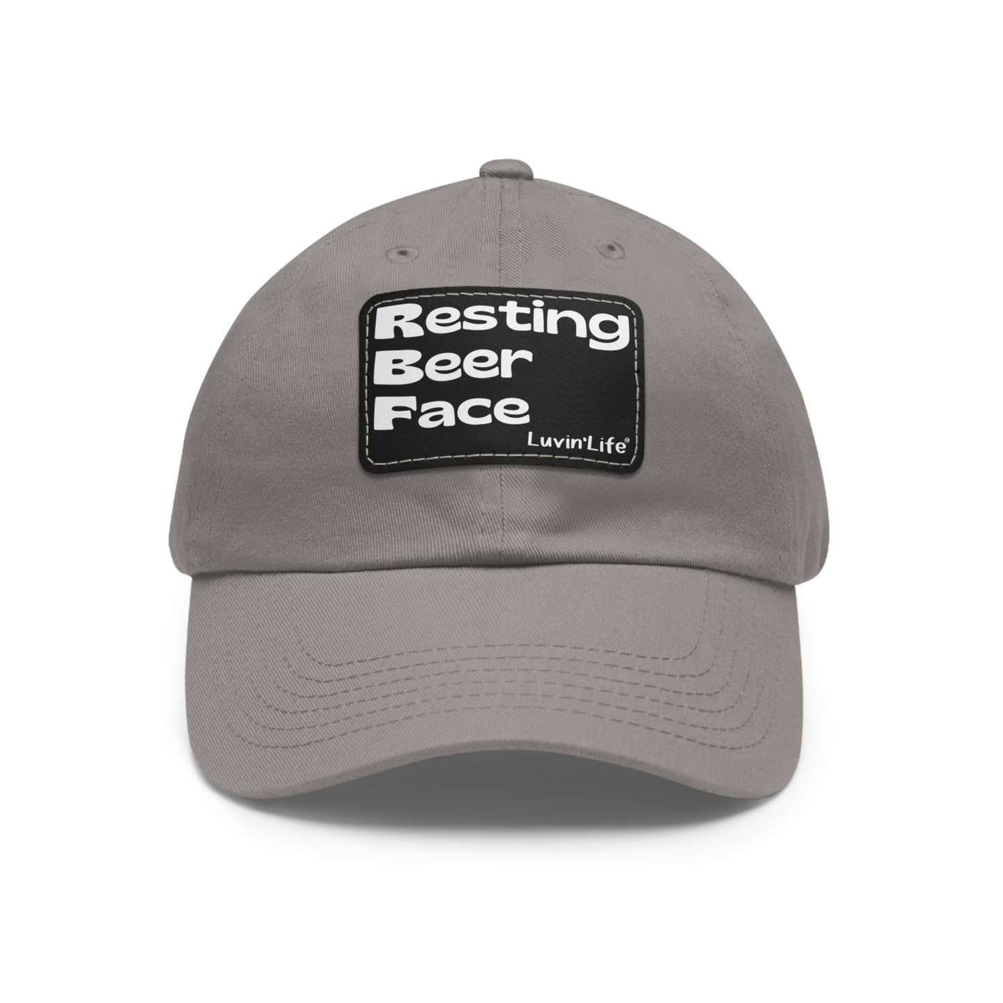 RESTING BEER FACE - Dad Hat with Leather Patch