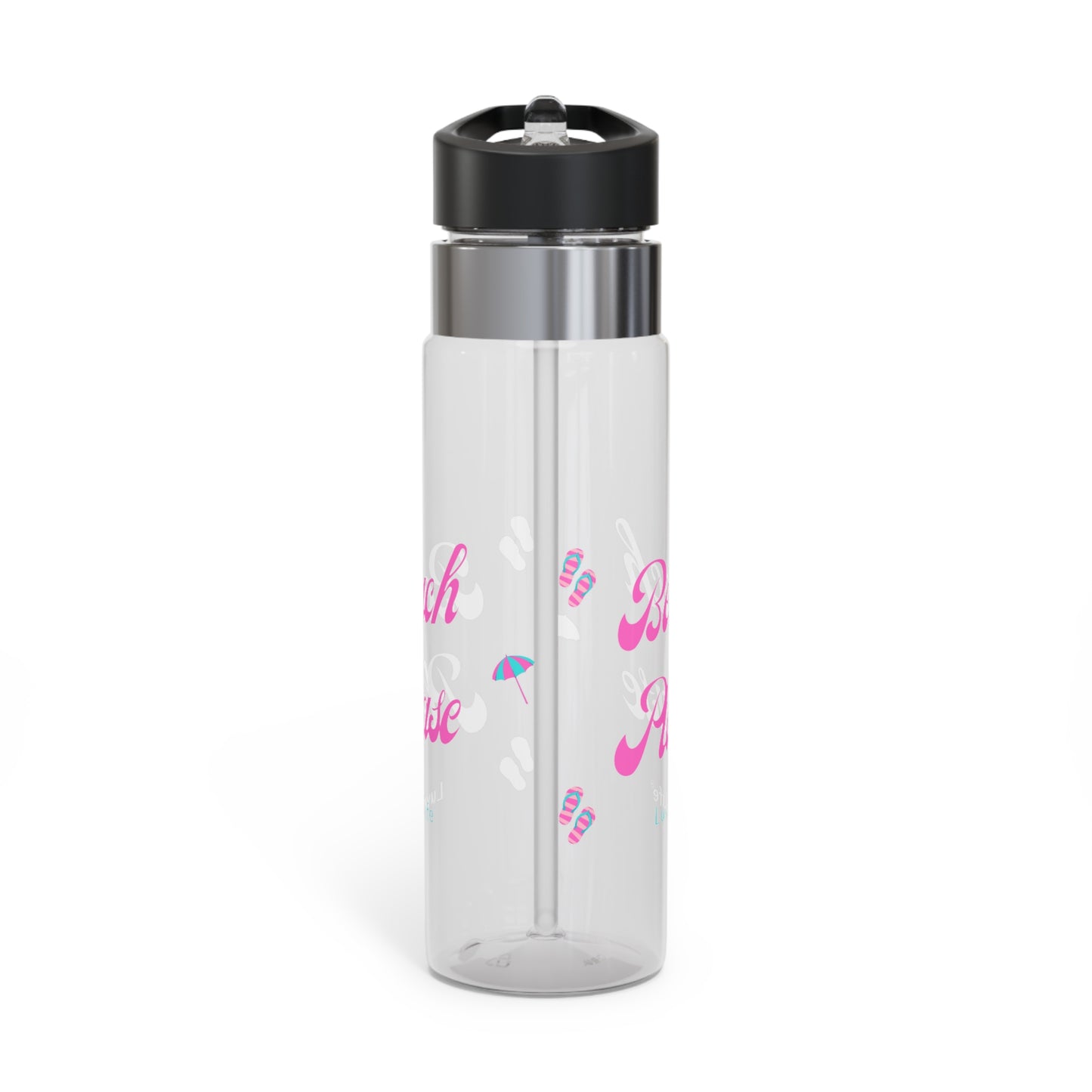 BEACH PLEASE - Pink font - Kensington Tritan™ Sport Bottle, 20oz