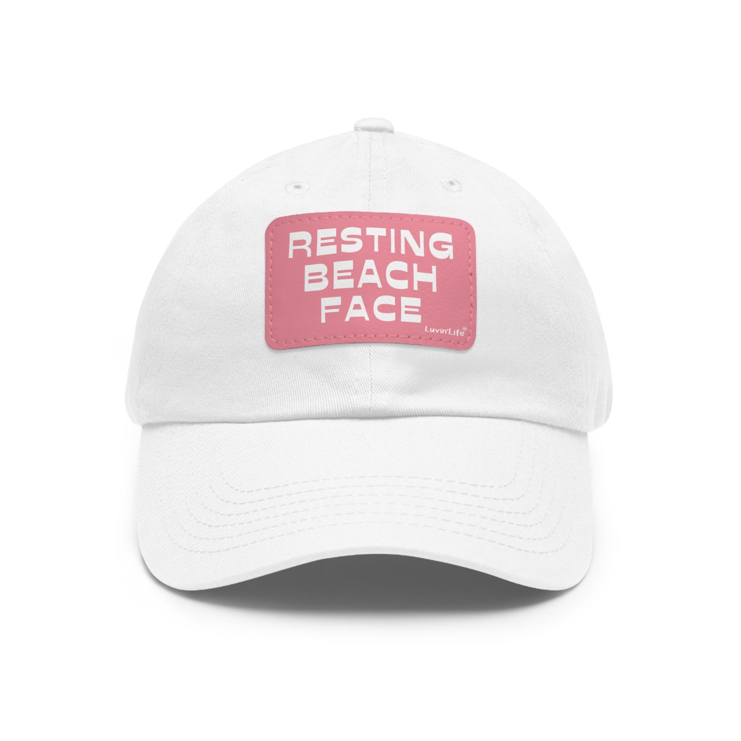 RESTING BEACH FACE - Hat with Leather Patch