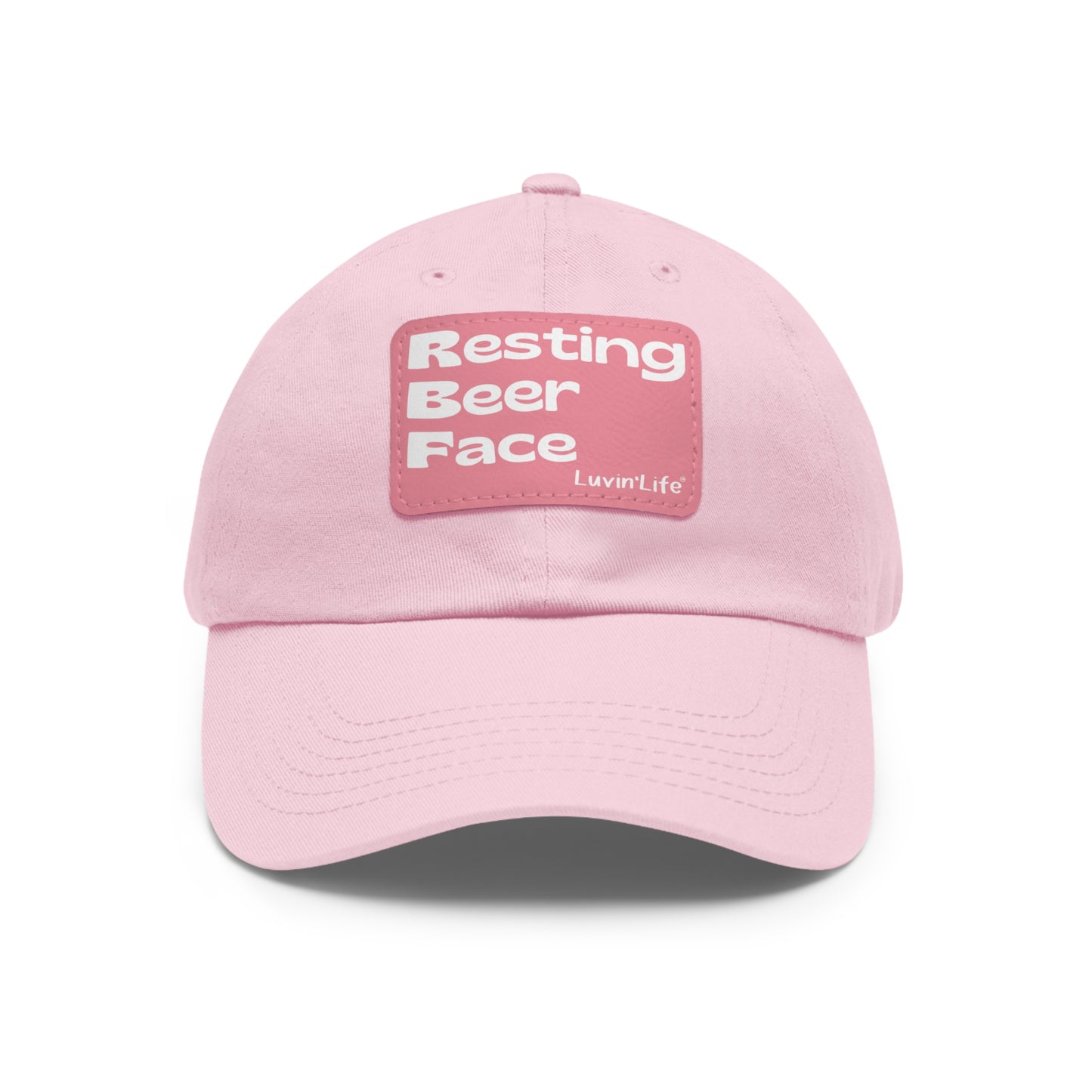 RESTING BEER FACE - Dad Hat with Leather Patch