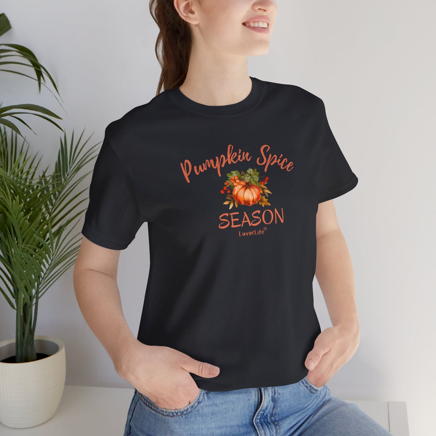 PUMPKIN SPICE SEASON - Bella+Canvas - Unisex Jersey Short Sleeve Tee (+3XL)