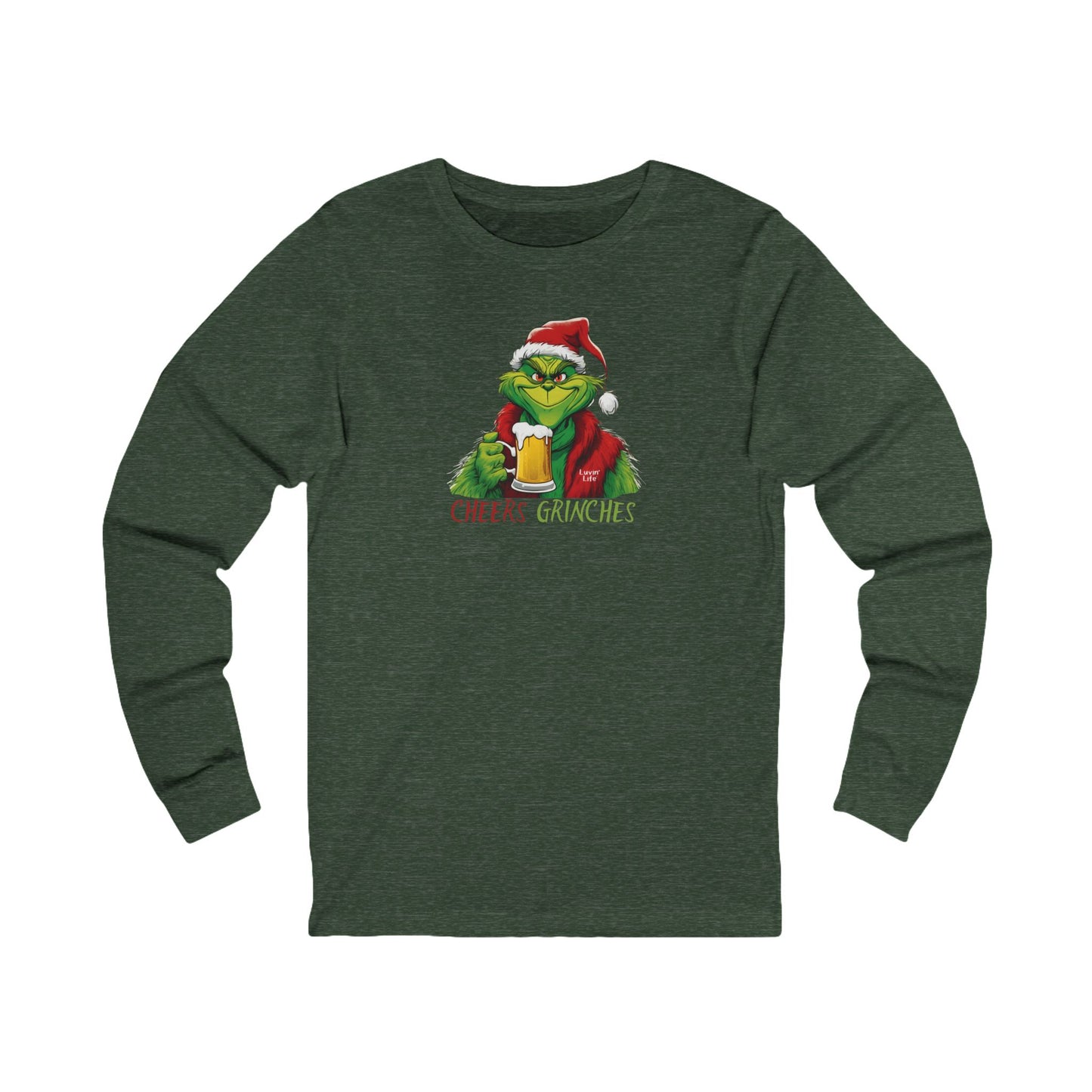 CHEERS GRINCHES - Bella+Canvas - Unisex Jersey Long Sleeve Tee