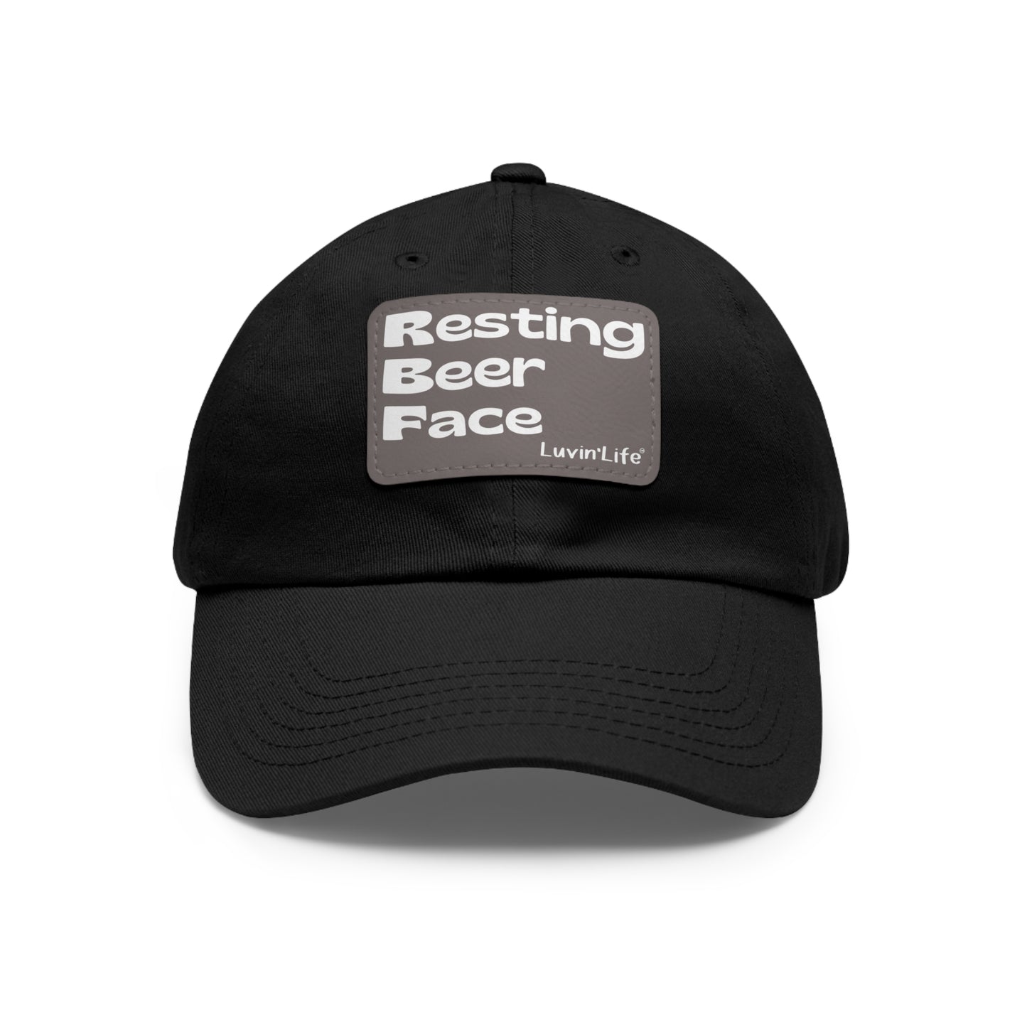 RESTING BEER FACE - Dad Hat with Leather Patch