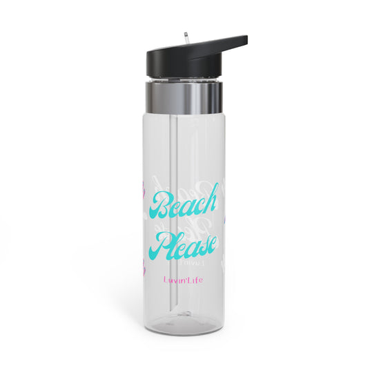 BEACH PLEASE - Teal font - Kensington Tritan™ Sport Bottle, 20oz