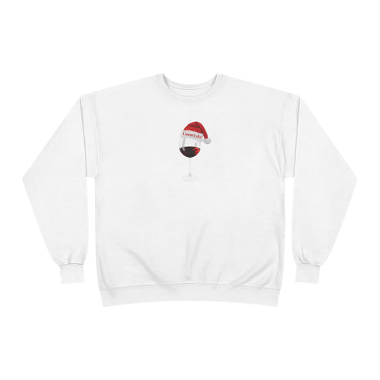 RED WINE SANTA HAT - Unisex Crewneck Sweatshirt (+4XL)