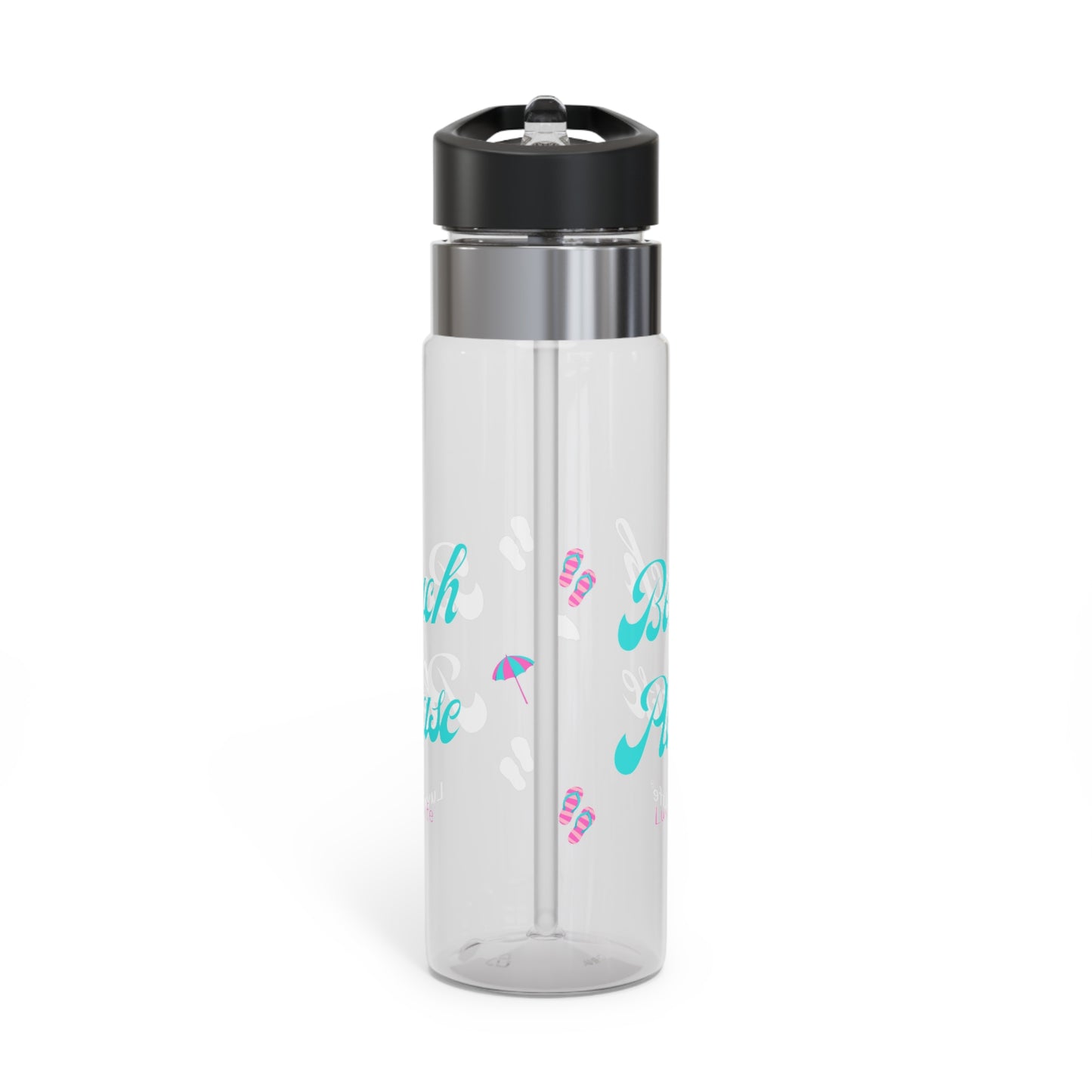 BEACH PLEASE - Teal font - Kensington Tritan™ Sport Bottle, 20oz